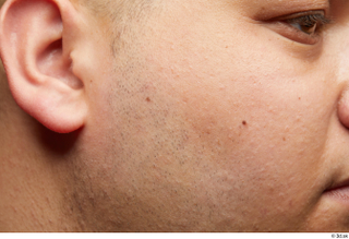 HD Face Skin Ronaldo Biggato cheek ear face skin pores…